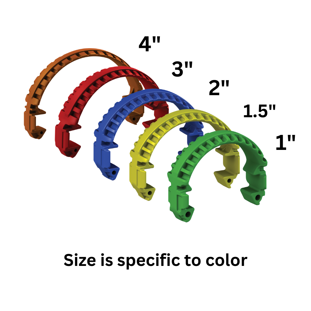 PT Coupling Secure-Lok, Safety Lock 77047 Heavy-Duty Cam Arm Clip, 1-1/2 in, Polypropylene